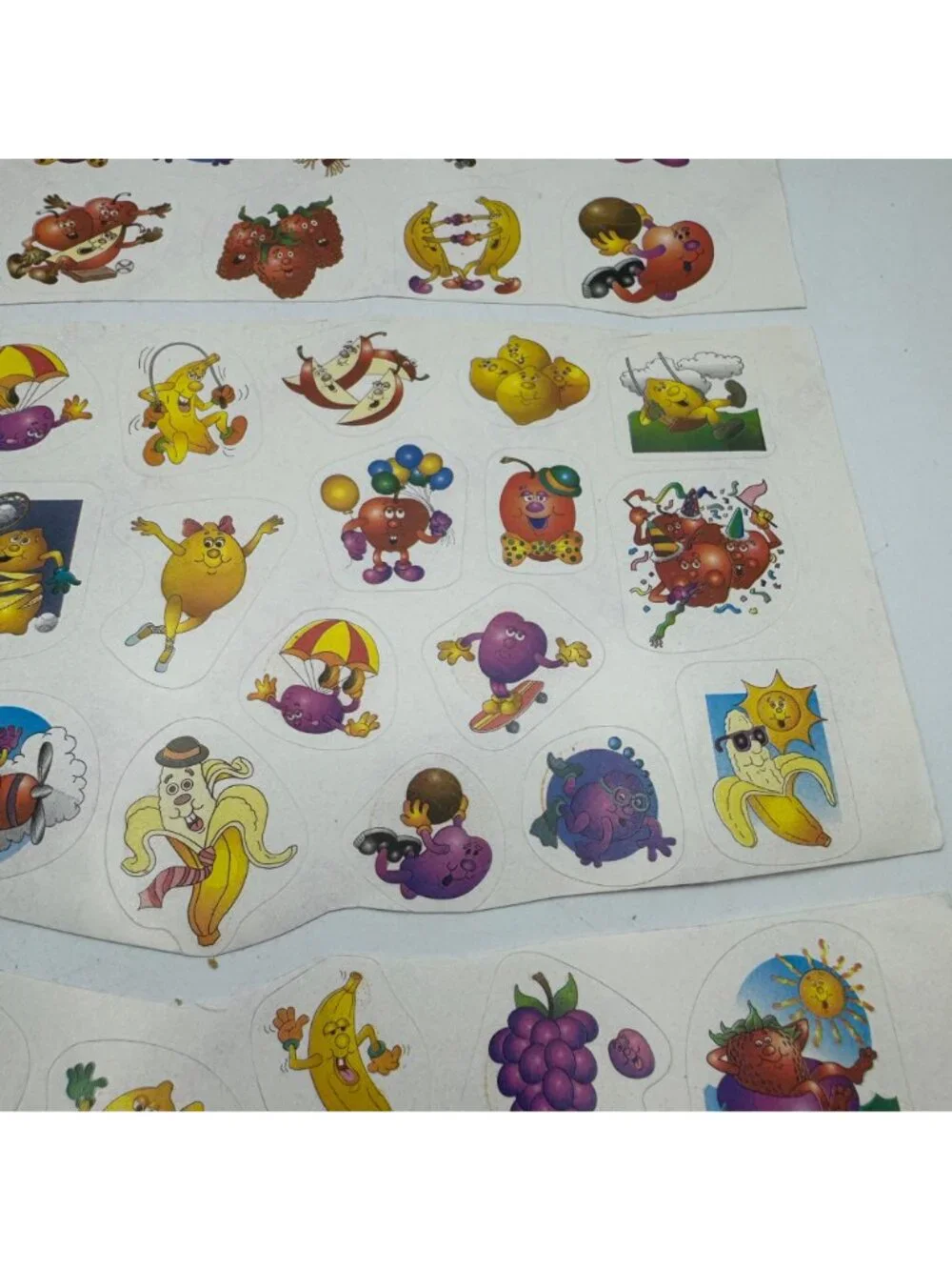 Vintage Highlights For Children Scratch & Sniff Fruit Stickers Lot